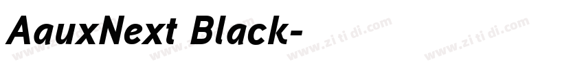 AauxNext Black字体转换